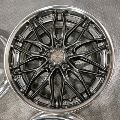 JDM Rare Model WORK Schwert Quell 198J+45 PCD114.3-5 holes 30 Alphard No Tires - Image 3