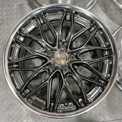 JDM Rare Model WORK Schwert Quell 198J+45 PCD114.3-5 holes 30 Alphard No Tires - Image 4