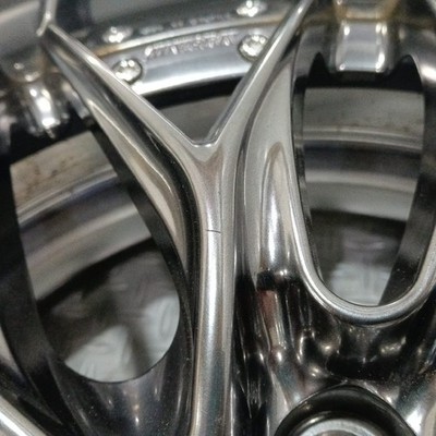 JDM Rare Model WORK Schwert Quell 198J+45 PCD114.3-5 holes 30 Alphard No Tires - Image 7