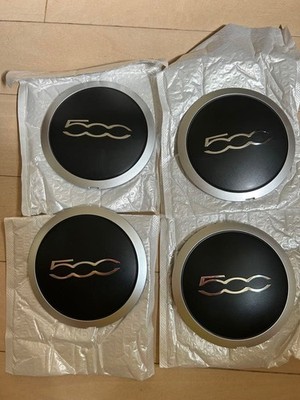 JDM Fiat 500 Wheel Caps 4 Individual Set 133mm Diameter for Genuine Al No Tires