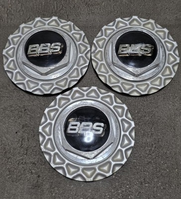 JDM Rare Low-Type BBS RS Center Cap Screw Type 3 pieces 14-inch/15-inc No Tires