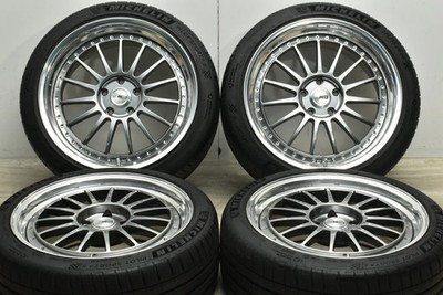 JDM Used SSR 4-Wheel Set: 198.5J x 19 +43 2010.0J x 20 +49 PCD 120 235 No Tires - Image 2