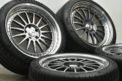 JDM Used SSR 4-Wheel Set: 198.5J x 19 +43 2010.0J x 20 +49 PCD 120 235 No Tires - Image 3