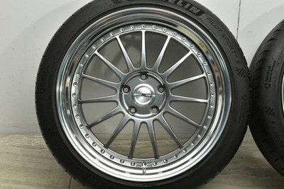 JDM Used SSR 4-Wheel Set: 198.5J x 19 +43 2010.0J x 20 +49 PCD 120 235 No Tires - Image 6