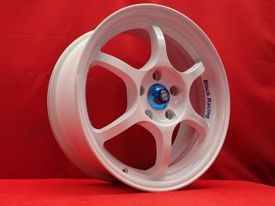 JDM Used Black Racing PRO-N1 wheels 4Book 7J 17x114.3 PCD 5x42 offset No Tires - Image 2