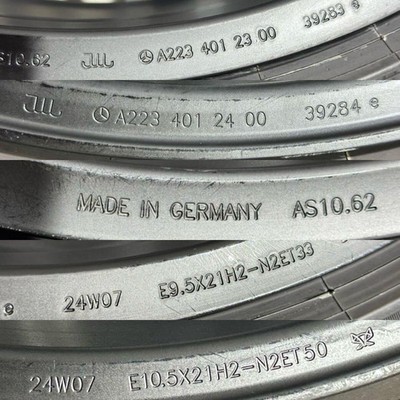 JDM Mercedes-Benz S-Class S500 21-inch genuine AMG W223 multi-spoke 4- No Tires - Image 8