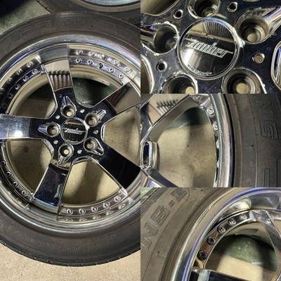 JDM ZAUBER GETTIN 3P 4wheels no tire 18x8.5+35 9+38 5x114.3 Offset Measured - Image 4