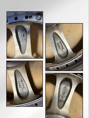 JDM ZAUBER GETTIN 3P 4wheels no tire 18x8.5+35 9+38 5x114.3 Offset Measured - Image 7