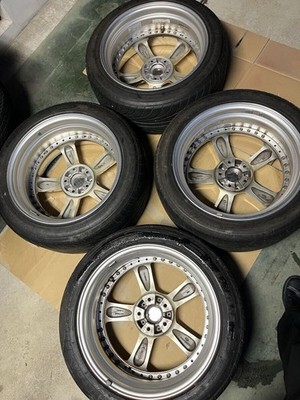 JDM ZAUBER GETTIN 3P 4wheels no tire 18x8.5+35 9+38 5x114.3 Offset Measured - Image 8