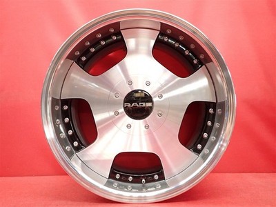JDM Out of print rare deep-dish RAGE dish aluminum wheels used 4Book 8 No Tires - Image 6