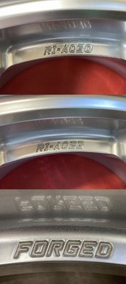 JDM Rare Item FORGED BBS RI-A030/RI-A023 188J/8.5J PCD112 5H +48/+45 ♪ No Tires - Image 7