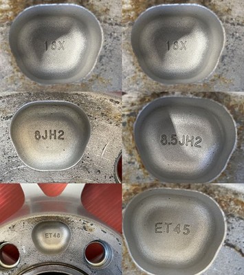 JDM Rare Item FORGED BBS RI-A030/RI-A023 188J/8.5J PCD112 5H +48/+45 ♪ No Tires - Image 8
