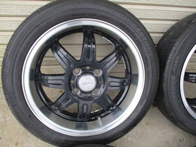 JDM Rare black cup deep rims 15-inch 4-lug 100mm 5j 45mm 165/55R15 for No Tires - Image 4