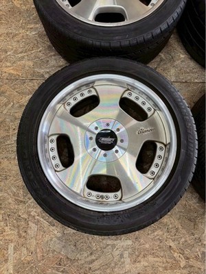 JDM RareZAUBER Dish Wheels 178.5J +38 9.5J +45 PCD114.3 5-hole 5H Out No Tires - Image 2