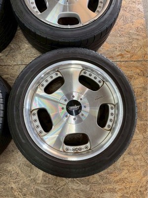 JDM RareZAUBER Dish Wheels 178.5J +38 9.5J +45 PCD114.3 5-hole 5H Out No Tires - Image 5