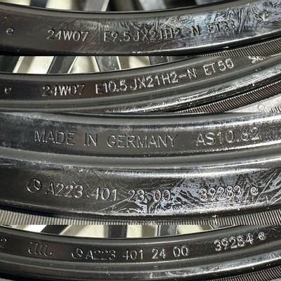 JDM Mercedes-Benz S-Class S500 W223 Genuine AMG 21-inch multi-spoke 4- No Tires - Image 7