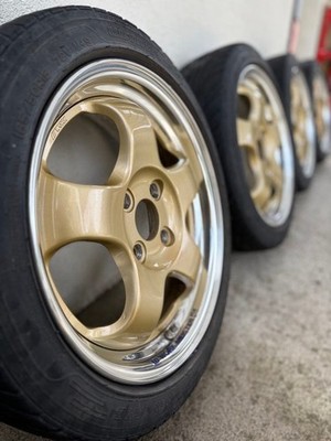 JDM WORK MEISTER S1 15gold wheels No Tires