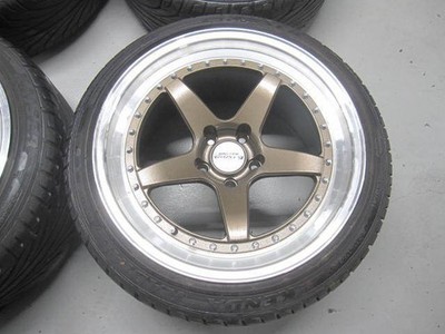 JDM KYOWA Racing KR1131 Bronze wheels 9J+10/10J+15 PCD114.3 185-hole c No Tires - Image 5