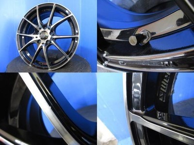 JDM Honda CR-Z ZF series 4Book WedsSport 177.5J black aluminum wheels No Tires - Image 4
