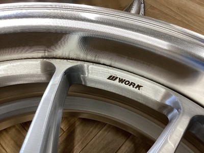 JDM WORK GNOSIS HS201 208.5J 5/114.3 +38/+28 BRU Used Set of 4 Wheels No Tires - Image 4