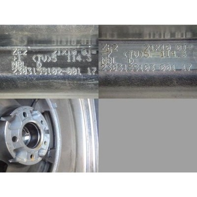 JDM 2599FK00207185WORK ZEAST ST221x10J 5-hole PCD114.3 +1/-74BookW No Tires - Image 9