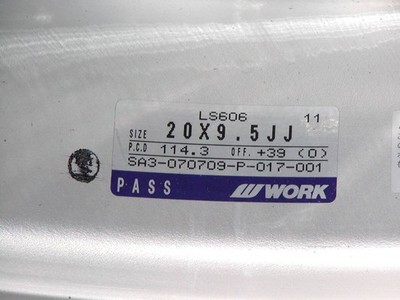 JDM Discontinued deep rims WORK LS606 8.5J 9.5J 114.3-5H crown for Soa No Tires - Image 5
