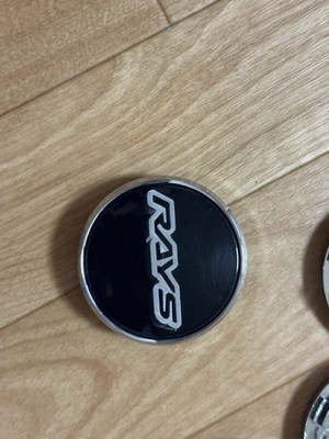 JDM RAYS Rays Center Cap 4-Individual Set Black Aftermarket Parts No Tires - Image 2