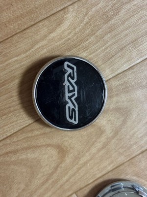 JDM RAYS Rays Center Cap 4-Individual Set Black Aftermarket Parts No Tires - Image 4
