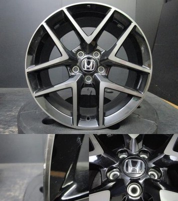 JDM Genuine Honda FL1 Civic 8J-18+50 114.3 black polished wheels. Suit No Tires - Image 2