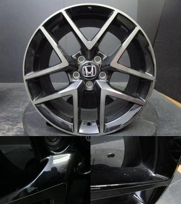 JDM Genuine Honda FL1 Civic 8J-18+50 114.3 black polished wheels. Suit No Tires - Image 3