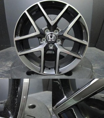 JDM Genuine Honda FL1 Civic 8J-18+50 114.3 black polished wheels. Suit No Tires - Image 4