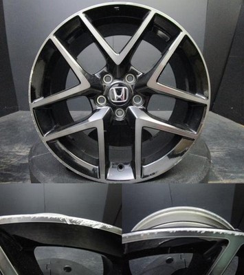 JDM Genuine Honda FL1 Civic 8J-18+50 114.3 black polished wheels. Suit No Tires - Image 5