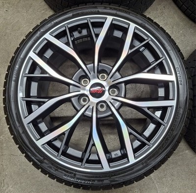 JDM Subaru WRX STI Final Edition Genuine Wheels & Tires 4Book Yokohama No Tires - Image 3
