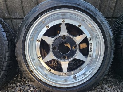 JDM Longchamp XR-7 4-wheel set no tire 14x6.5+8 4x114.3 offset measure No Tires - Image 3