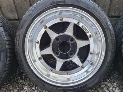 JDM Longchamp XR-7 4-wheel set no tire 14x6.5+8 4x114.3 offset measure No Tires - Image 4