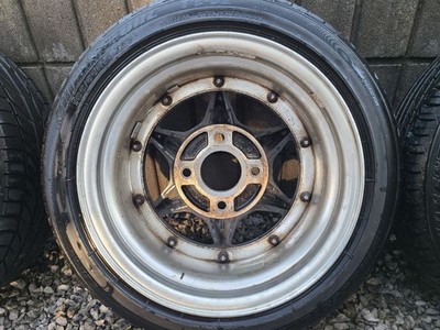 JDM Longchamp XR-7 4-wheel set no tire 14x6.5+8 4x114.3 offset measure No Tires - Image 7