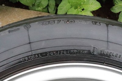 JDM Fortran 14-inch 4-hole wheels classic car wheels. No Tires - Image 9