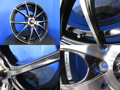 JDM Mazda Roadster NCEC series 4Book WedsSport black 177.5J aluminum w No Tires - Image 3