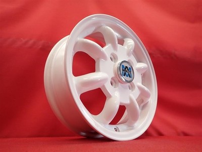 JDM Rare Subaru genuine MINILITE used aluminum wheel 4Book 4J 13 PCD10 No Tires - Image 2