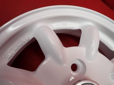 JDM Rare Subaru genuine MINILITE used aluminum wheel 4Book 4J 13 PCD10 No Tires - Image 10