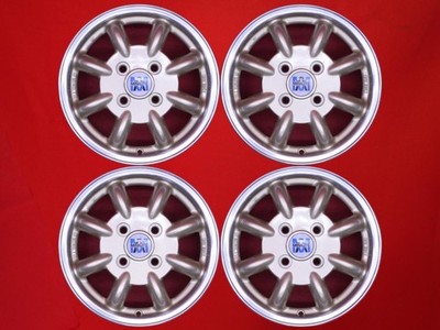 JDM Rare Subaru genuine MINILITE used aluminum wheel 4Book 4J 13 PCD10 No Tires