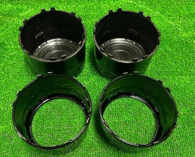 JDM Toyota Genuine Wheel Caps 4-Individual Set Black No Tires - Image 2