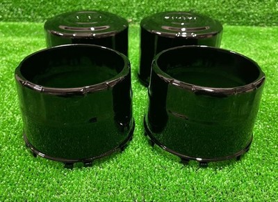 JDM Toyota Genuine Wheel Caps 4-Individual Set Black No Tires - Image 3