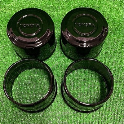 JDM Toyota Genuine Wheel Caps 4-Individual Set Black No Tires - Image 4