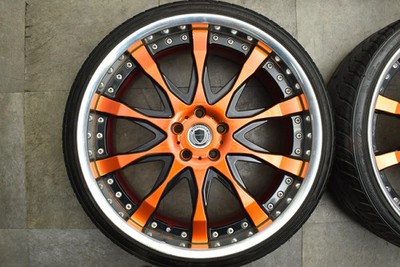 JDM Used WORK 4-Book set: 229.0J x 22 +29 10.5J x 22 +42 PCD 120 235/3 No Tires - Image 3