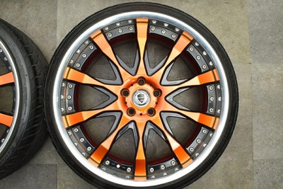 JDM Used WORK 4-Book set: 229.0J x 22 +29 10.5J x 22 +42 PCD 120 235/3 No Tires - Image 4