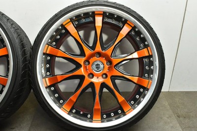 JDM Used WORK 4-Book set: 229.0J x 22 +29 10.5J x 22 +42 PCD 120 235/3 No Tires - Image 6