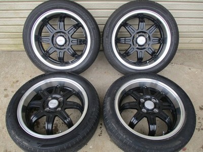 JDM Rare black cup deep rims 15-inch 4-lug 100mm 5j 45mm 165/55R15 for No Tires