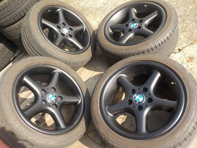 JDM BMW Z3 Genuine 17-inch matte black repainted alloy wheels with 4 t No Tires