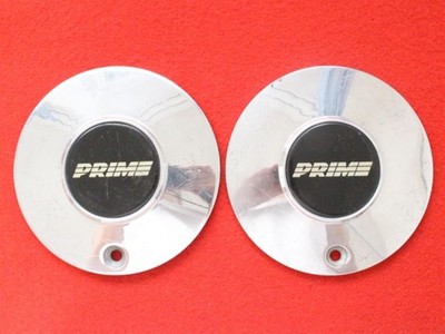 JDM Two used aftermarket PRIME wheel center caps center covers emblems No Tires